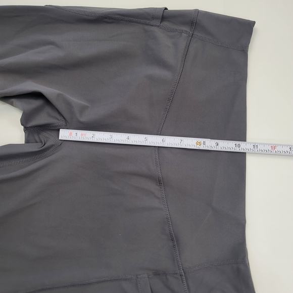 Halara High Waisted 7/8 Ankle Leggings Size XL Gray Side Pockets - Picture 5 of 7